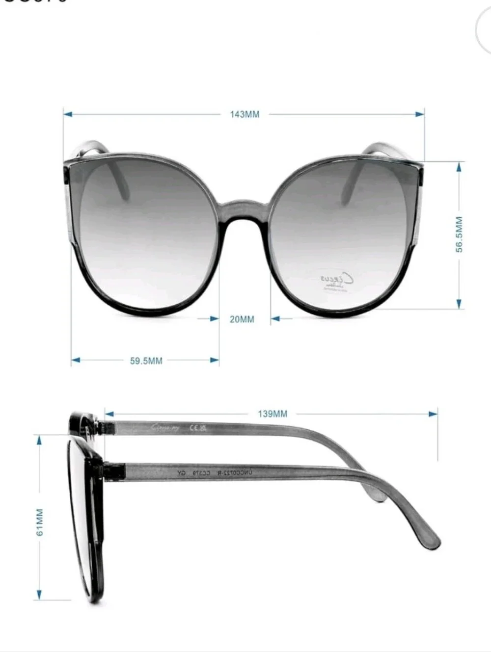 Circus NY by Sam Edelman Women's CC379 Retro UV400 Protective Cat Eye Sunglasses